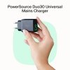 Green Cell Ładowarka sieciowa 30W 1xUSB-C 1xUSB-A czarna